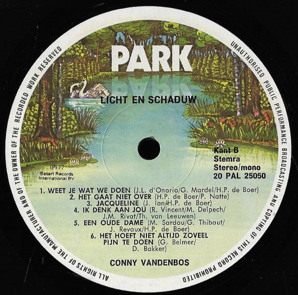 Conny Vandenbos : Licht En Schaduw (LP, Album, Gat)