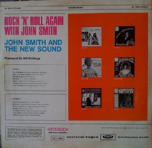 John Smith And The New Sound : Rock'n Roll Again With John Smith (LP)