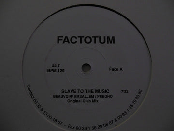 Factotum (2) : Slave To The Music (12")