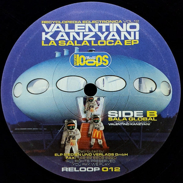 Valentino Kanzyani : La Sala Loca EP (12", EP)