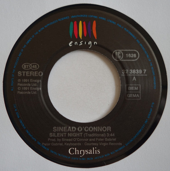 Sinéad O'Connor : Silent Night (7", Single)