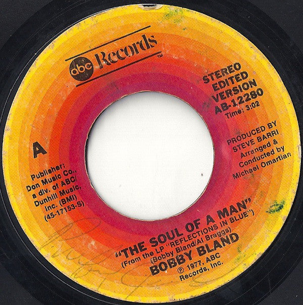 Bobby Bland : The Soul Of A Man (7")