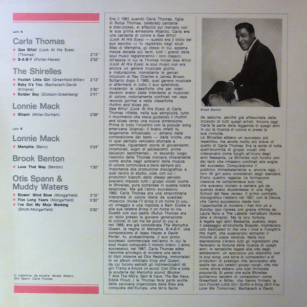 Various : Carla Thomas / The Shirelles / Lonnie Mack / Brook Benton / Otis Spann / Muddy Waters  (LP, Comp)