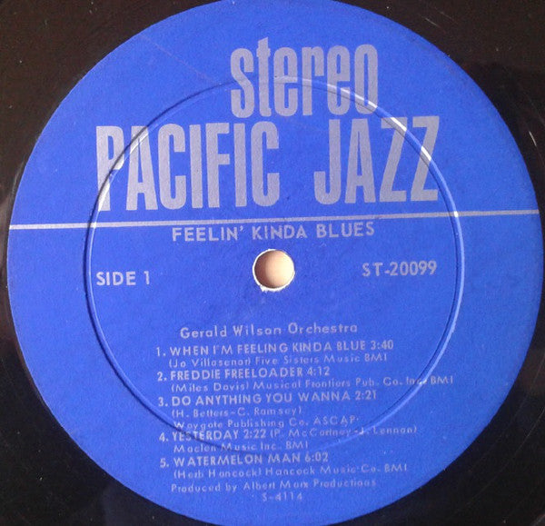 Gerald Wilson Orchestra : Feelin' Kinda Blues (LP, Album)