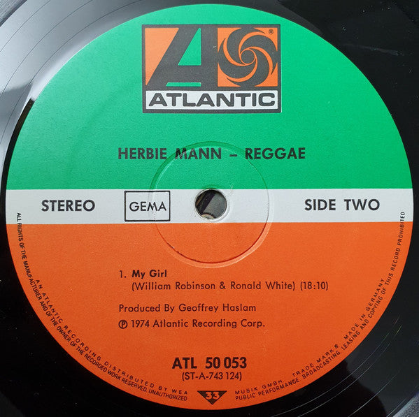 Herbie Mann : Reggae (LP, Album)