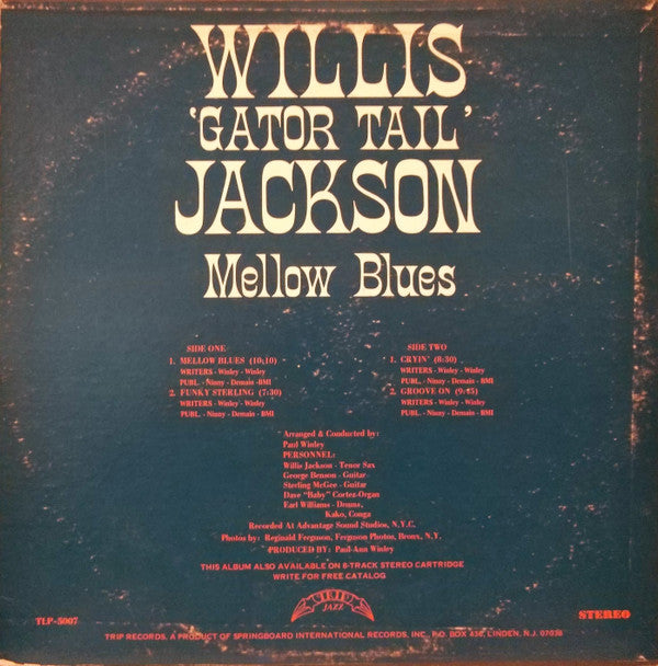 Willis Jackson : Mellow Blues (LP, Album)
