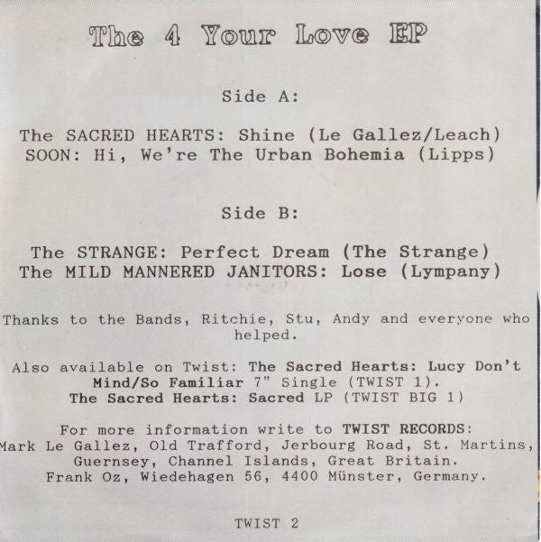 Various : 4 Your Love (7", EP, Comp)