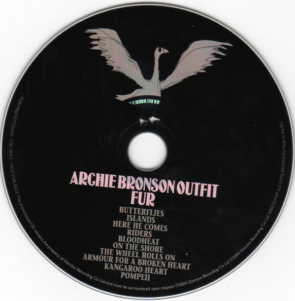 Archie Bronson Outfit : Fur (CD, Album, Promo)
