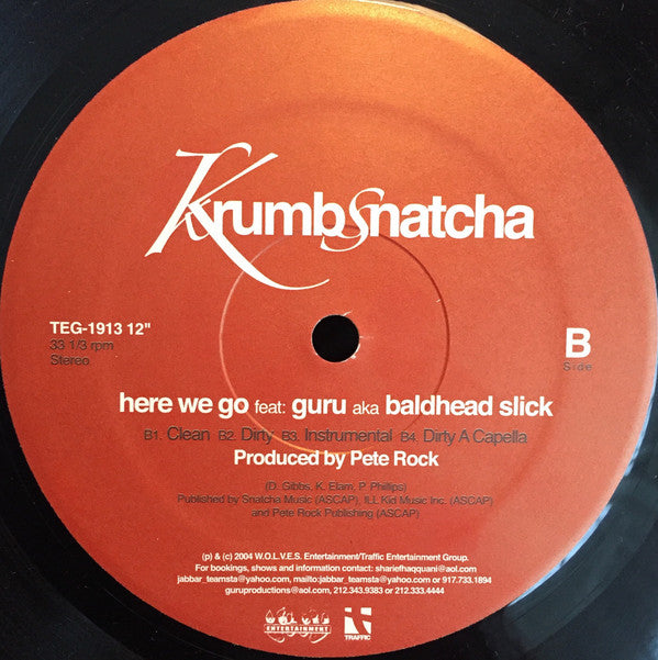 Krumbsnatcha* : Never Grow Up / Here We Go (12")