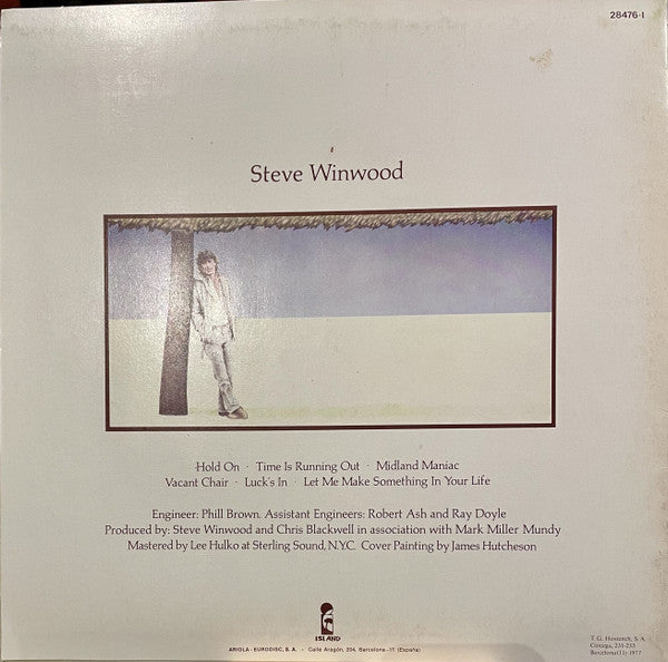 Steve Winwood : Steve Winwood (LP, Album)