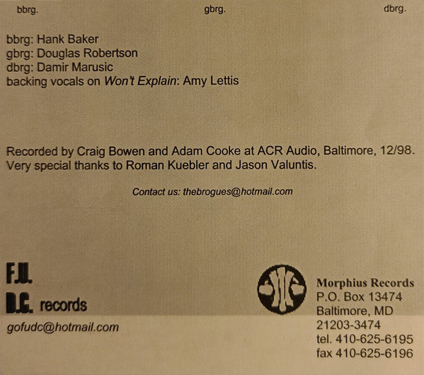 The Brogues (2) : Modern Modes (7")