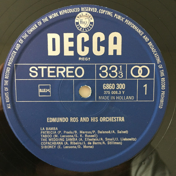 Edmundo Ros & His Orchestra : Viva Edmundo Ros (LP, Album, Comp, Club)