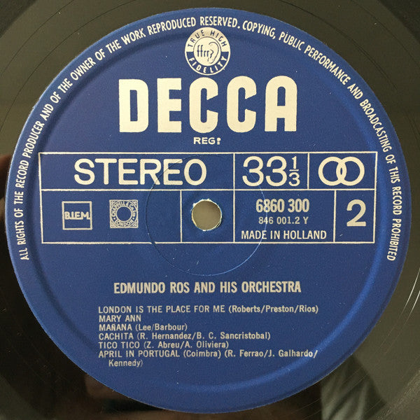 Edmundo Ros & His Orchestra : Viva Edmundo Ros (LP, Album, Comp, Club)