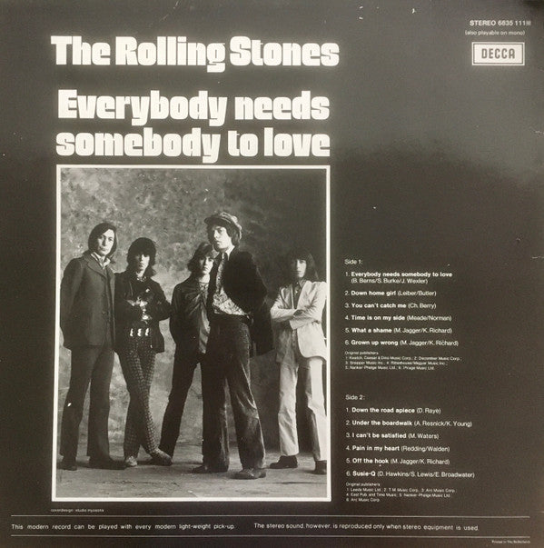 The Rolling Stones : Everybody Needs Somebody To Love (LP, Album, RE)