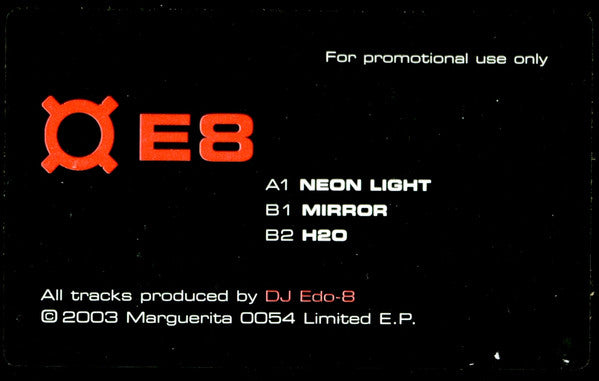 Edo 8 : Neon Light (12", EP, Ltd)
