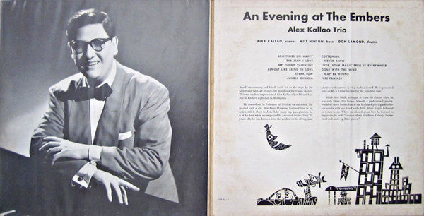 Alex Kallao Trio : An Evening At The Embers (LP, Album, Mono)