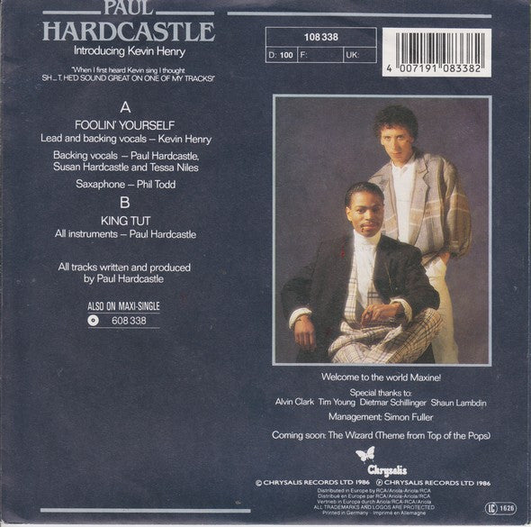Paul Hardcastle : Foolin' Yourself (7", Single)