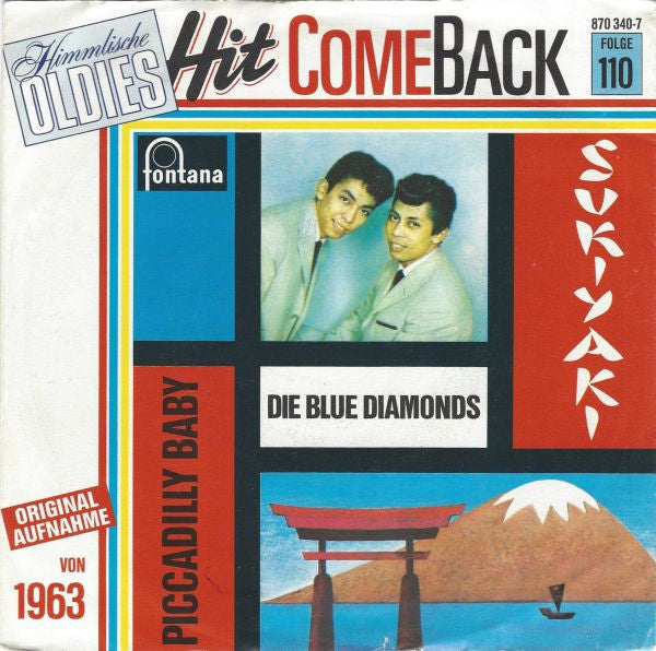 Die Blue Diamonds* : Sukiyaki (7", Single, Mono, RE)