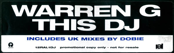 Warren G : This DJ (UK Mixes) (12", Promo)