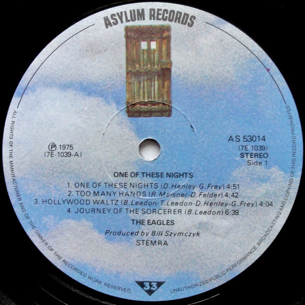 Eagles : One Of These Nights (LP, Album, Emb)