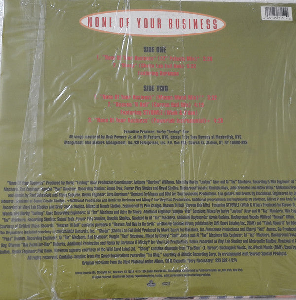 Salt-N-Pepa* : None Of Your Business (12", Single)