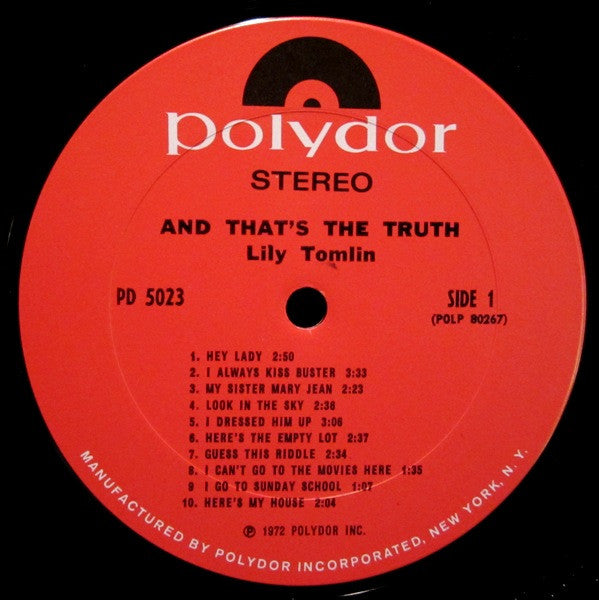 Lily Tomlin : And That's The Truth (LP, Album, Ter)