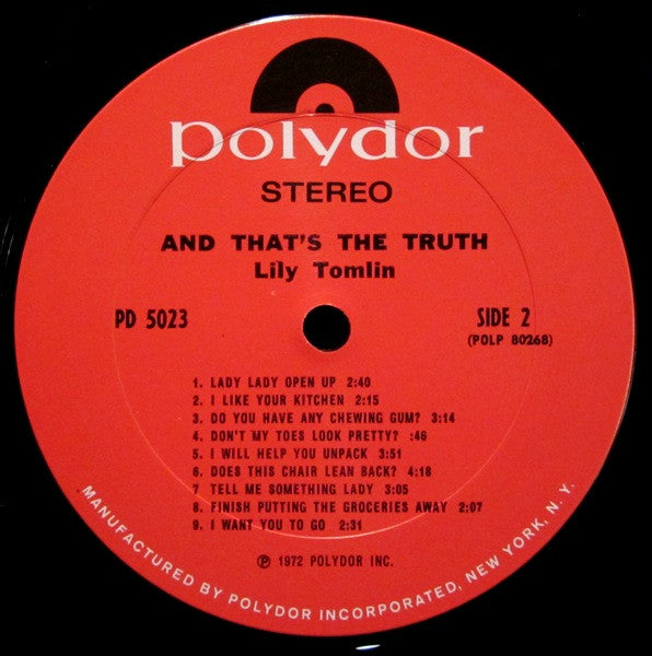 Lily Tomlin : And That's The Truth (LP, Album, Ter)