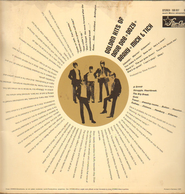 Dave Dee, Dozy, Beaky, Mick & Tich : Golden Hits Of Dave Dee, Dozy, Beaky, Mick & Tich (LP, Comp)