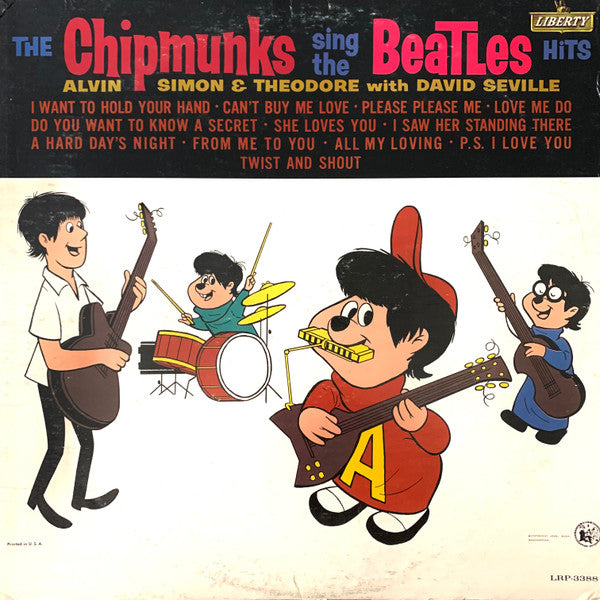 The Chipmunks : The Chipmunks Sing The Beatles Hits (LP, Album, Mono)