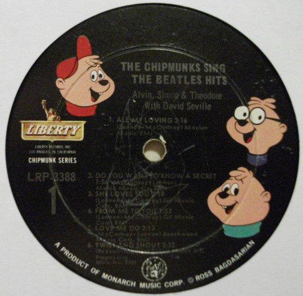 The Chipmunks : The Chipmunks Sing The Beatles Hits (LP, Album, Mono)