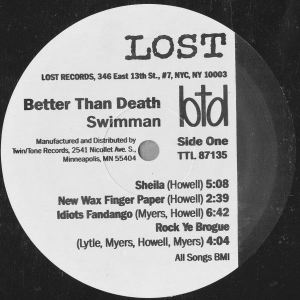 Better Than Death : Swimman (LP)