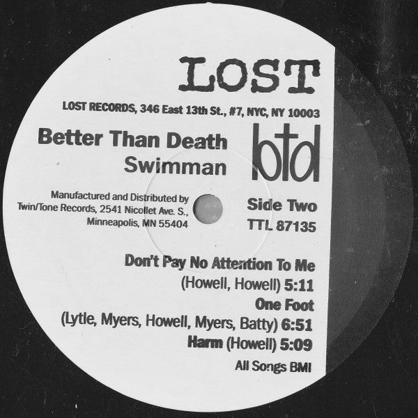 Better Than Death : Swimman (LP)