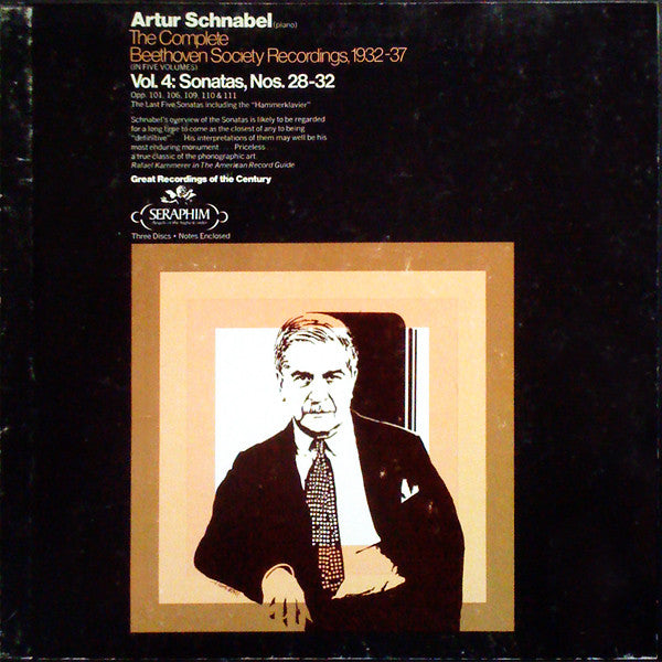 Artur Schnabel / Ludwig van Beethoven : The Complete Beethoven Society Recordings, 1932–37 / Vol. 4: Sonatas, Nos. 28–32 (3xLP, Comp, Mono + Box)