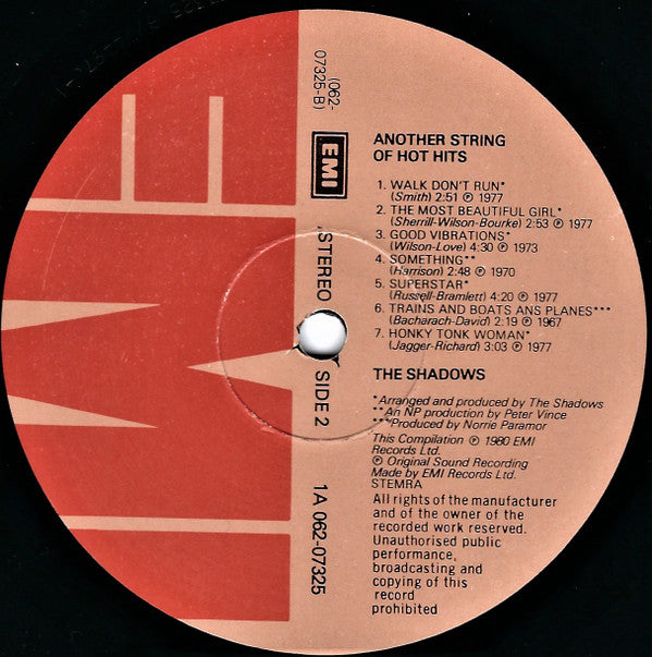The Shadows : Another String Of Hot Hits (LP, Comp)
