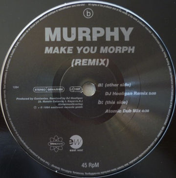 Murphy (2) : Make You Morph (Remix) (12")