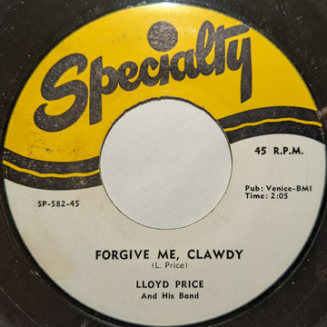 Lloyd Price & His Band : Forgive Me, Clawdy (7")