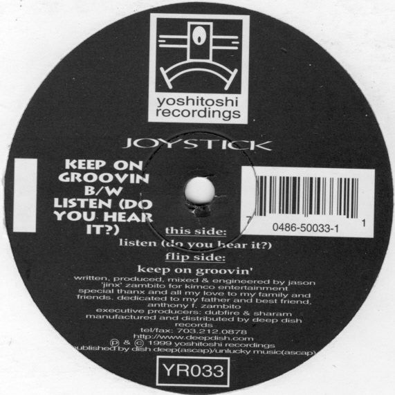 Joystick : Keep On Groovin' / Listen (Do You Hear It?) (12")