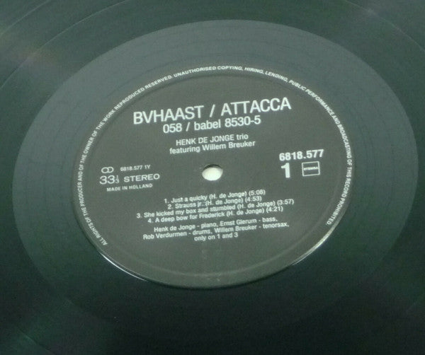 Henk de Jonge Trio : Henk de Jonge Trio (LP, Album)