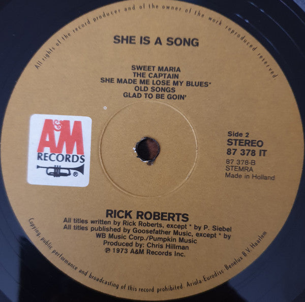 Rick Roberts : She Is A Song (LP, Album)