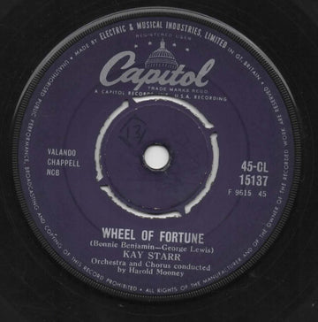 Kay Starr : Wheel Of Fortune (7")