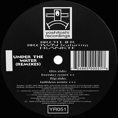 Brother Brown Featuring Frank'ee : Under The Water (Remixes) (2x12")