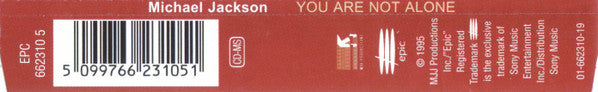 Michael Jackson : You Are Not Alone (CD, Maxi)