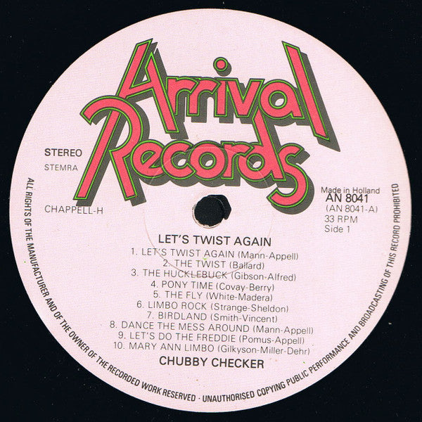 Chubby Checker : Let's Twist Again (LP, Comp)