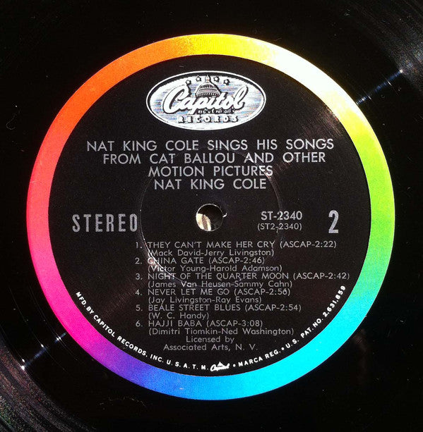 Nat King Cole : Nat King Cole Sings His Songs From Cat Ballou And Other Motion Pictures (LP, LA )