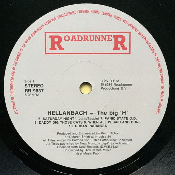 Hellanbach : The Big H (LP, Album)