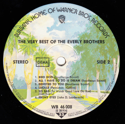 Everly Brothers : The Very Best Of The Everly Brothers (LP, Album, RE)