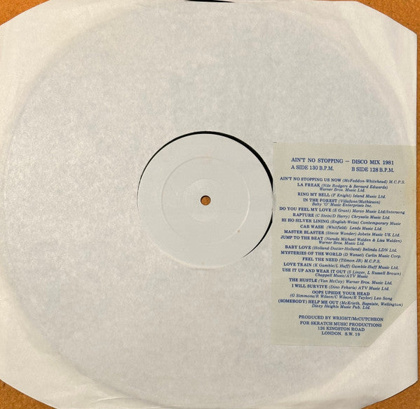 Enigma (2) : Ain't No Stopping - Disco Mix 1981 (12", Mixed, W/Lbl)