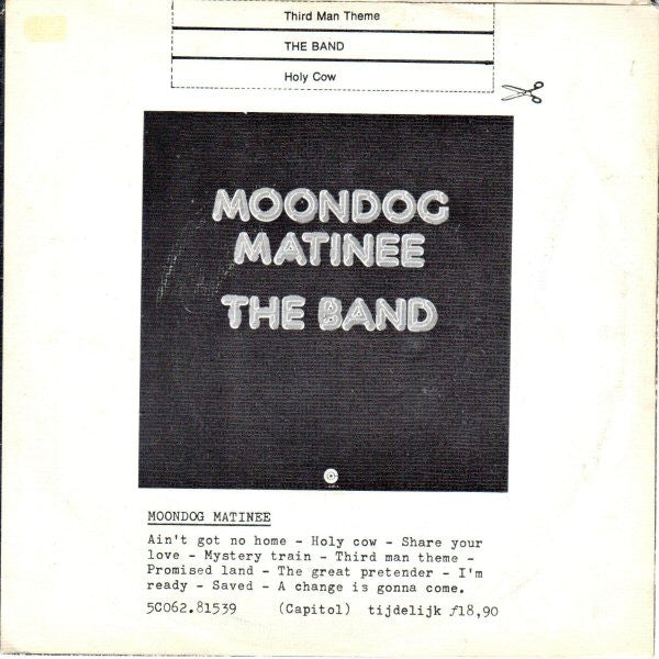 The Band : Third Man Theme (7", Single)