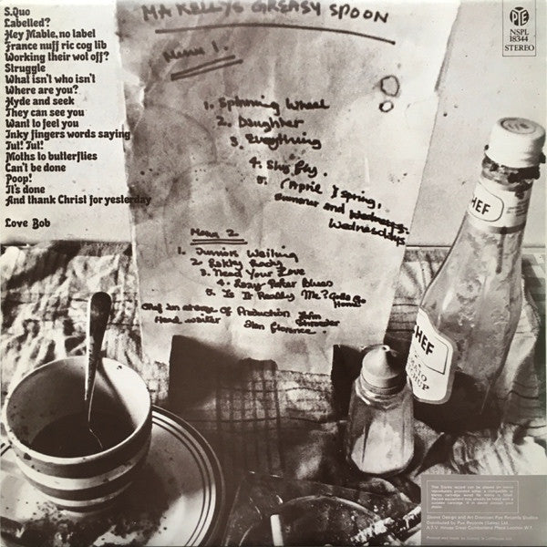 Status Quo : Ma Kelly's Greasy Spoon (LP, Album, RP, Red)