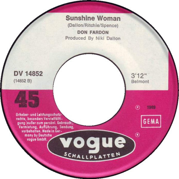 Don Fardon : Gimme Gimme Good Lovin' (7", Single)
